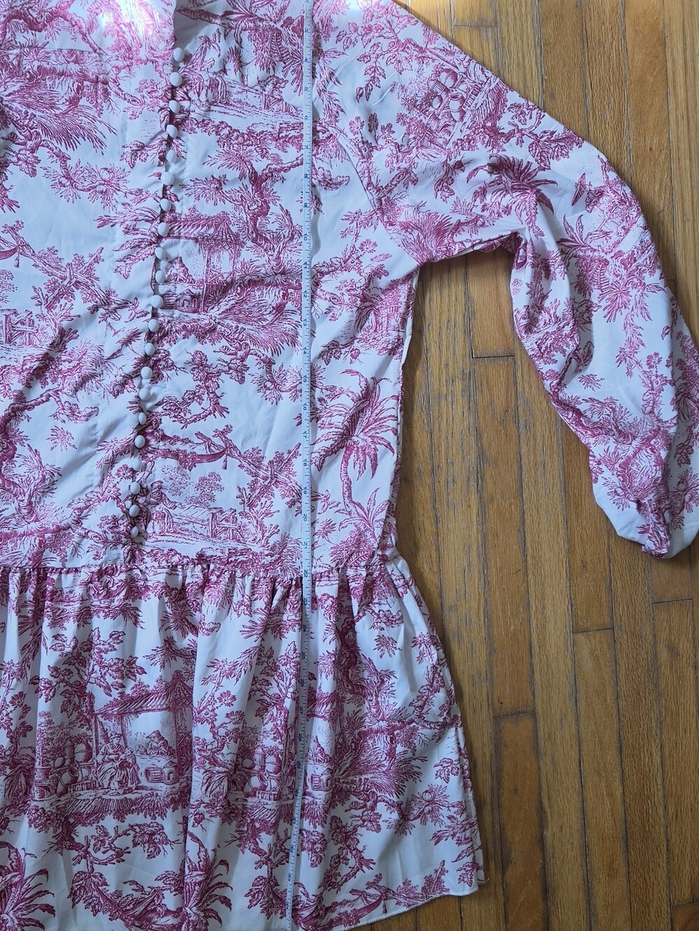 Pink Toile Dress - Picture 6 of 8